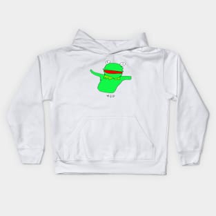 kermit frog korean Kids Hoodie